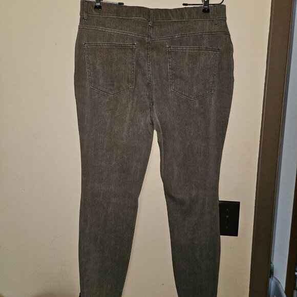 Time & Tru Stonewashed Brown Pull On Jeggings XL - Picture 4 of 5
